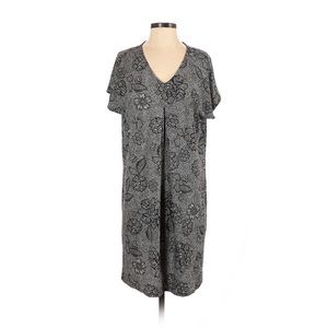 J. Jill Wearever Floral Print Jersey Dress XL